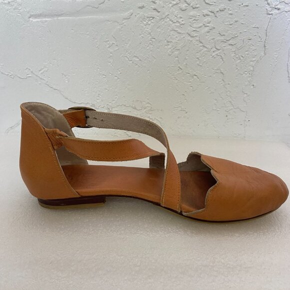 Bali ELF Mangrove Leather Flats in Camel  size 6 - Picture 5 of 7